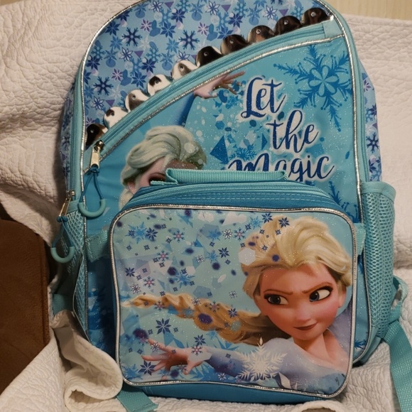 Disney Other - Frozen Icy Elsa Backpack with Lunch Box